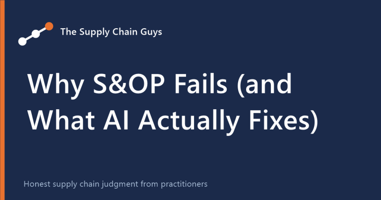 Why S&OP Fails (and What AI Actually Fixes)