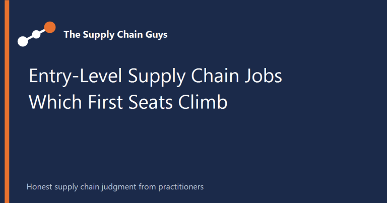 Entry-Level Supply Chain Jobs: Which First Seats Climb and Which Get Automated - The Supply Chain Guys